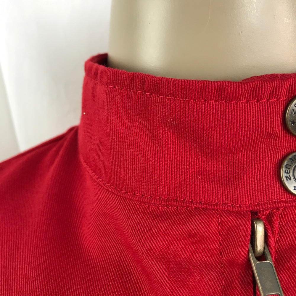 🚫SOLD🚫 Red Racer Style Sleek Zip-Up Jacket w/ - Picture 13 of 16